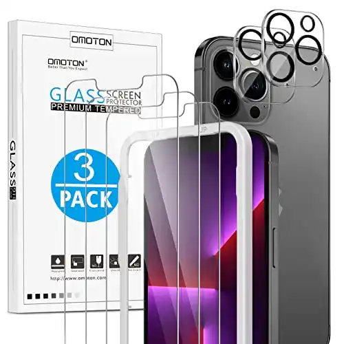 Die beste iPhone-13-Pro-Max-Panzerglas OMOTON 3+2 Stück Schutzfolie 2026 Test Bestseller iPhone-13-Pro-Max-Panzerglas OMOTON 3+2 Stück Schutzfolie