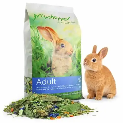 Kaninchenfutter grünhopper Adult 5kg Strukturfutter