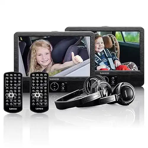 Lenco-DVD-Player Lenco DVP-939 9-Zoll Tragbares DVD-Player Set