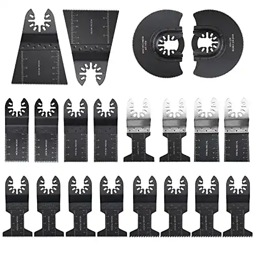 Multitool-Zubehör Zuukoo Oszillierwerkzeug Zubehör, 20tlg