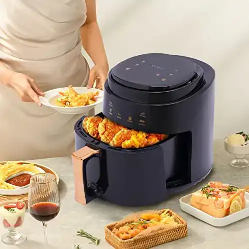Heißluftfritteuse für 4 Personen TIXBYGO Heißluftfritteuse 8L