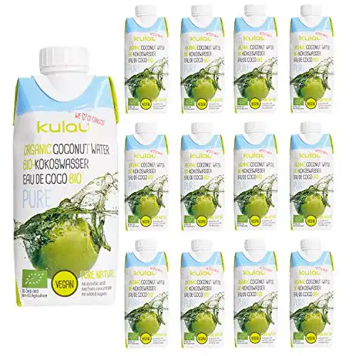 Bio-Kokoswasser Kulau Bio Kokoswasser Pure 330 ml, 12er Pack
