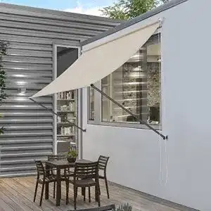 Markise pro.tec ] 350 x 120 cm Sandfarben Witterungsbeständig
