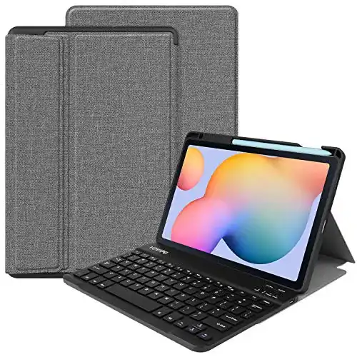 Samsung-Galaxy-Tab-S6-Lite-Hülle mit Tastatur VOVIPO Tastatur