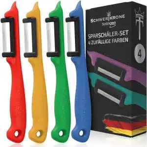 Pendelschäler Schwertkrone Obstschäler Gemüseschäler 4 Stück