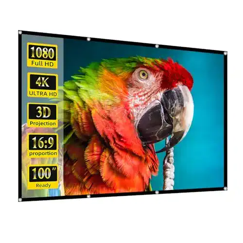 Beamer-Leinwand lejiada Beamer Leinwand 100 Zoll 16:9 HD