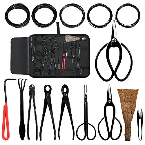 Bonsai-Werkzeug Audeuk -Kit 100-teiliges Set Carbonstahl