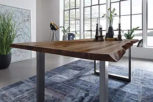 Esstisch Baumkante SAM Möbel Outlet, 180×90 cm, NOAH, Akazie