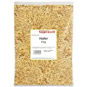 Futterhafer Supravit Hafer ganz 5kg, staubfrei & riecht gut