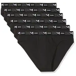 Herren-Slips Dim Slip Coton Stretch Atmungsaktive Multipack x6