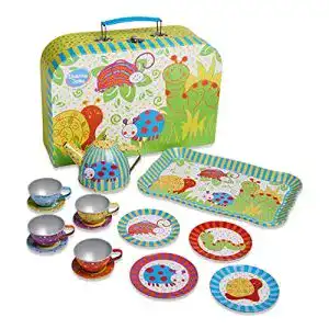 Puppengeschirr Wobbly Jelly Wackelkäfer Teeservice aus Metall