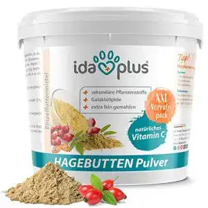Hagebutten Pferd Ida Plus – Hagebuttenpulver 1 kg XXL Packung
