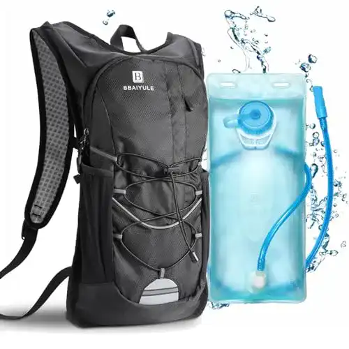 Trinkrucksack BBAIYULE mit Trinkblase 2L Fahrradrucksack