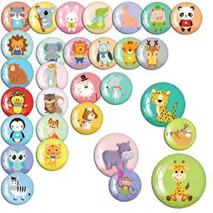Kühlschrankmagnete M MORCART Kinder, 30er-Pack Tiere