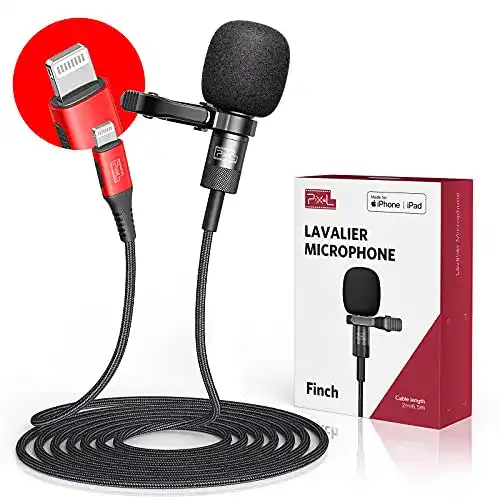 iPhone-Mikrofon Pixel MFi Lavalier Mikrofon für iPhone/iPad
