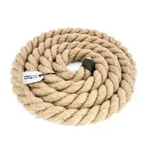 Absperrseil DQ-PP JUTESEIL | 5m | 30mm stark | Kordel Natur Braun