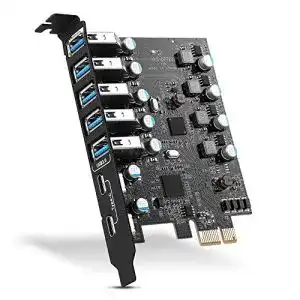 USB-PCI-Karte YEELIYA PCI-E auf USB 3.0 7-Port, PCI-Express USB