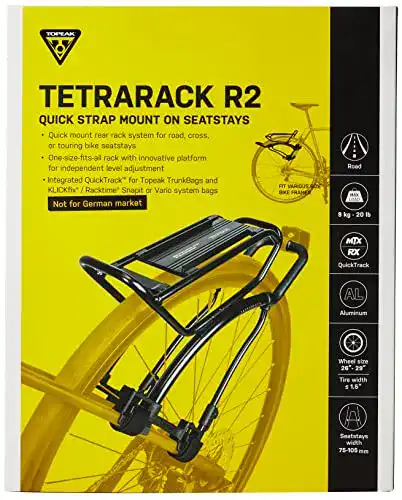Topeak-Gepäckträger TOPEAK Tetrarack R2 Rack, Schwarz