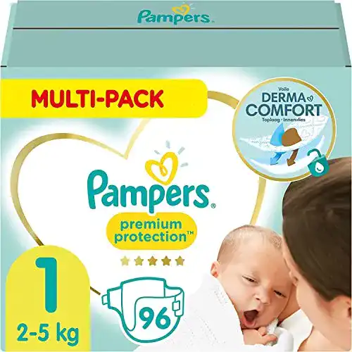 Windeln Größe 1 Pampers Baby (2-5kg) Premium Protection, 96 St.