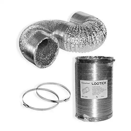 Aluminiumrohr LOOTICH Aluflexrohr Ø 102mm Länge 2.5m
