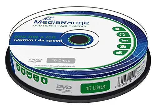 DVD-RW MediaRange MR450 4,7GB, 4x Speed, 10 Stück