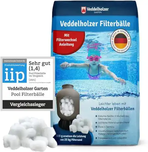 Filterbälle Veddelholzer Pool leichtestes Material ersetzt 25kg