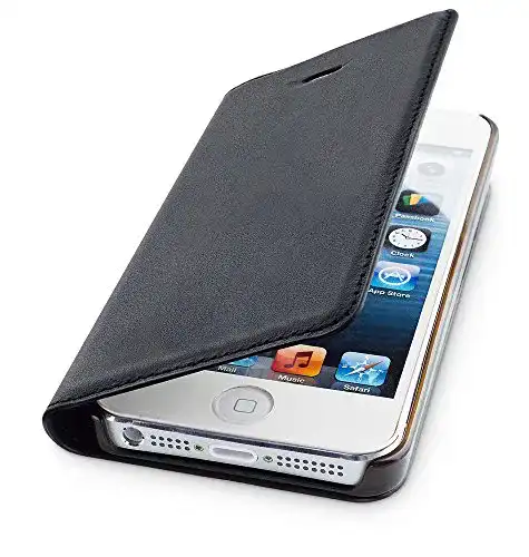 iPhone-SE-Hülle WIIUKA Echt Ledertasche , TRAVEL