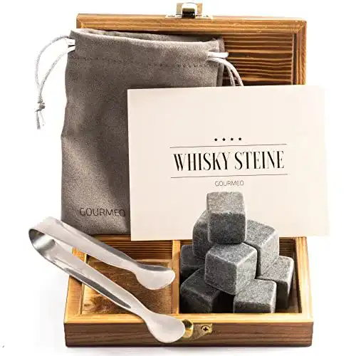 Whisky-Steine GOURMEO 9 Whisky Steine im Set natürlichem Basalt