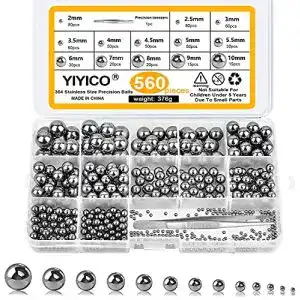 Stahlkugel YIYICO Edelstahl Metallkugeln 560Stk
