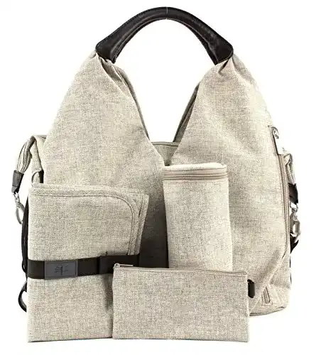Wickeltasche LÄSSIG Baby nachhaltig inkl. Wickelzubehör