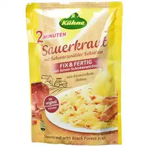 Sauerkraut Kühne mit Schwarzwälder Schinken, (10 x 400 g)