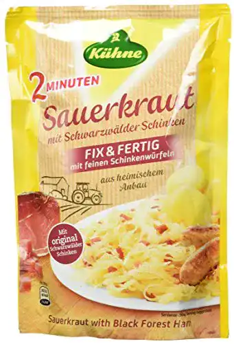 Sauerkraut Kühne mit Schwarzwälder Schinken, (10 x 400 g)
