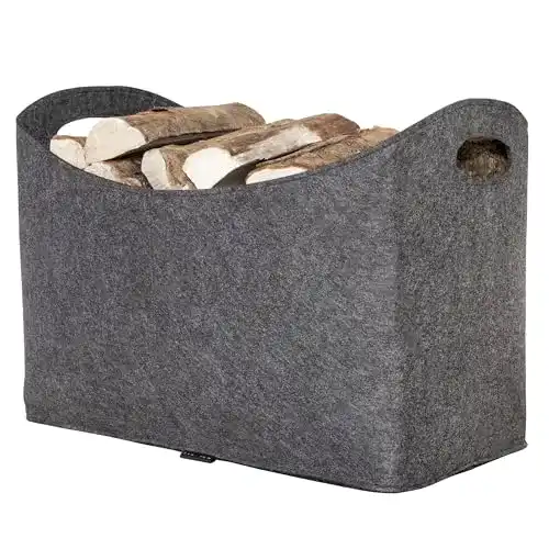 Holzkorb Rubberneck Kaminholztasche XL aus Filz für Holz