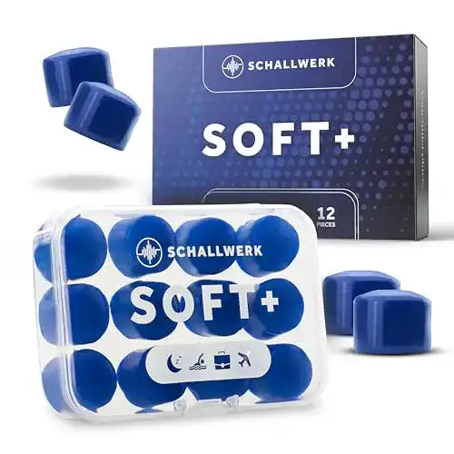Silikon-Ohrstöpsel Schallwerk ® Soft+, 12 Silikon Ohrstöpsel