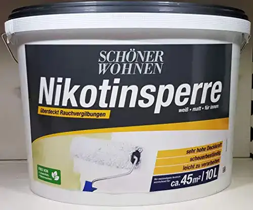 Nikotinsperre Schöner Wohnen weiß, matt für Innen 10 L