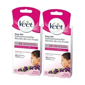 Veet-Kaltwachsstreifen Veet, für das Gesicht, für normale Haut