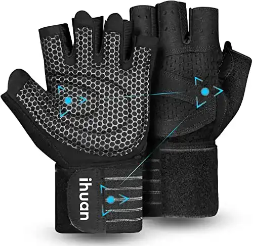 Fitness-Handschuhe Herren ihuan Belüftete Fitness Handschuhe