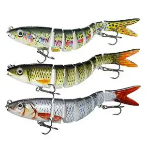 Jerkbait Forehakms 3 Stück Kunstköder Köder Multi Gelenkartigen Wobbler Swimbait Bass Köder