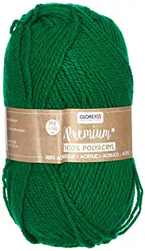 Die beste Acrylwolle Glorex 5 1001 08 Premium Wolle, 50 g, ca. 140 m, grün 2026 Test Bestseller Acrylwolle Glorex 5 1001 08 Premium Wolle, 50 g, ca. 140 m, grün