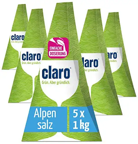Spülmaschinensalz CLARO Öko 5 x 1kg Dosierpyramide