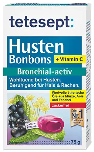 Die beste Hustenbonbons tetesept Husten Bonbons Bronchial-activ Zuckerfrei 2026 Test Bestseller Hustenbonbons tetesept Husten Bonbons Bronchial-activ Zuckerfrei
