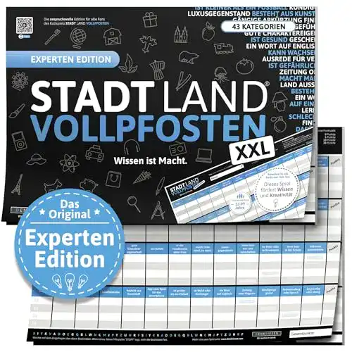 Die beste Stadt Land Vollpfosten DENKRIESEN ® Experten Edition - Wissen 2026 Test Bestseller Stadt Land Vollpfosten DENKRIESEN ® Experten Edition – Wissen