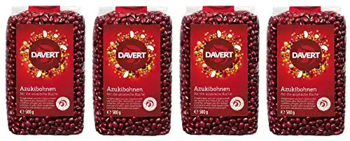 Azukibohnen Davert, Bio, für die asiatische Küche, 4 x 500g