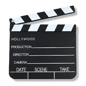 Filmklappe Schramm ® Regieklappe 20x18cm Kreidetafel