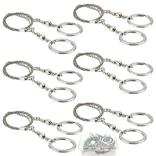 Drahtsäge cersaty ® 6Stk Handkettensäge Outdoor mit Griffringen