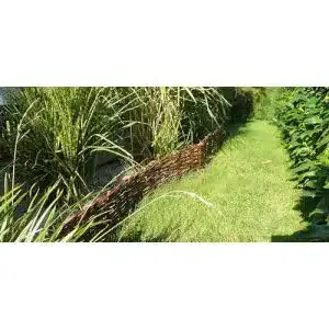 Flechtzaun Nature LOUNGE Beeteinfassung 20 x 120 cm 5er Set
