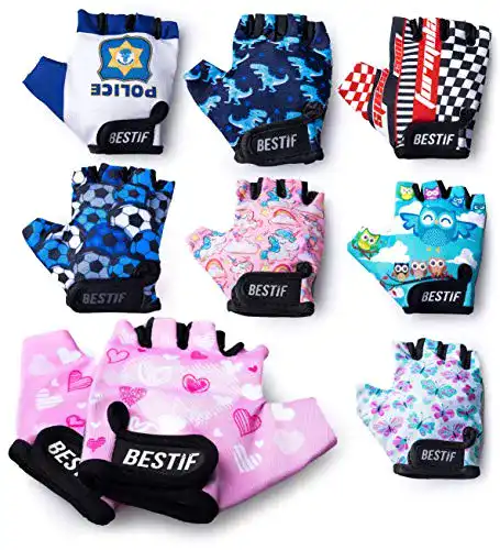 Fahrradhandschuhe Kinder BESTIF Kinder Gel Fahrradhandschuhe