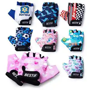 Fahrradhandschuhe BESTIF Kinder Gel Jungen Mädchen Racing
