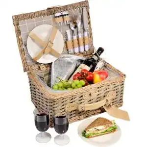 Picknickkorb Sänger Amrum 12 teiliges Picknick-Koffer Set