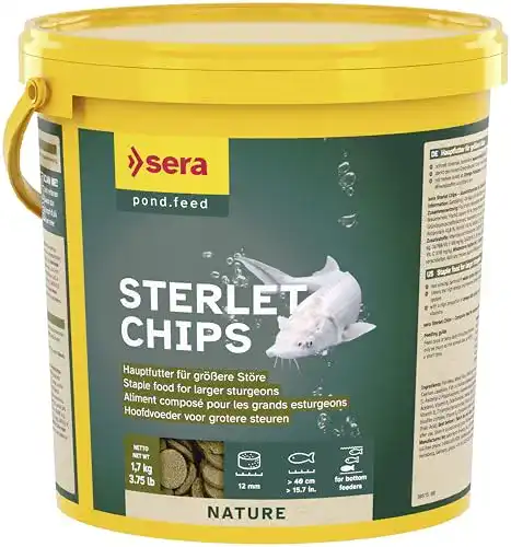 Störfutter sera Stör Chips XXL 3.800 ml, beige